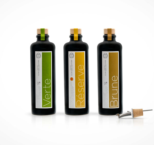 Bouteille d'huile d'olive en verre à Doubl... – Grandado Bouteille d'huile d'olive en verre à Doubl... – Grandado